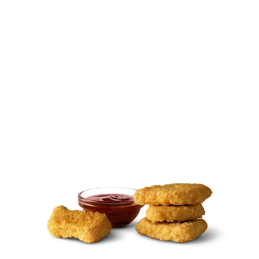 Golden, crispy McDonald's Chicken McNuggets® in a box.