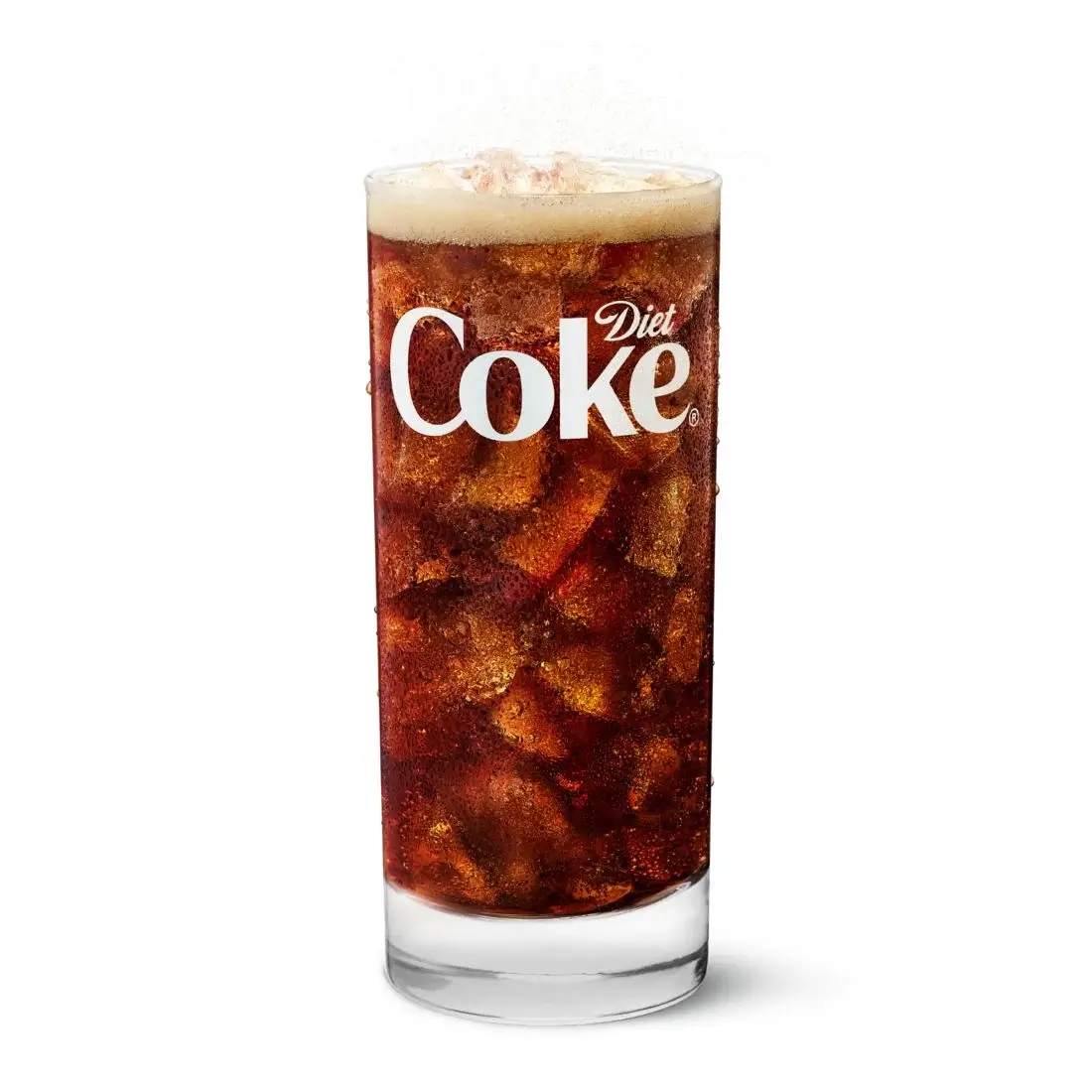 Cold, sugar-free Diet Coke® in a cup.