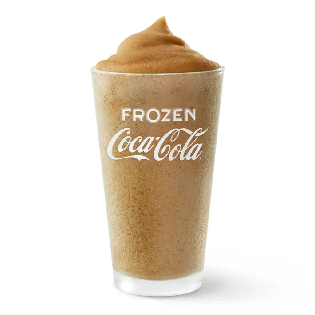 Frosty, frozen Coca-Cola® in a cup.