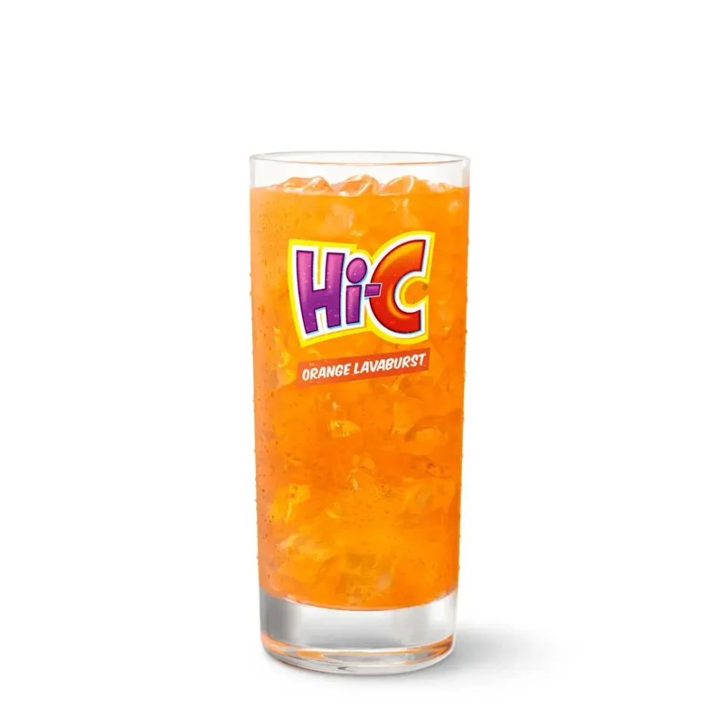 Fruity Hi-C® Orange Lavaburst® in a cup.